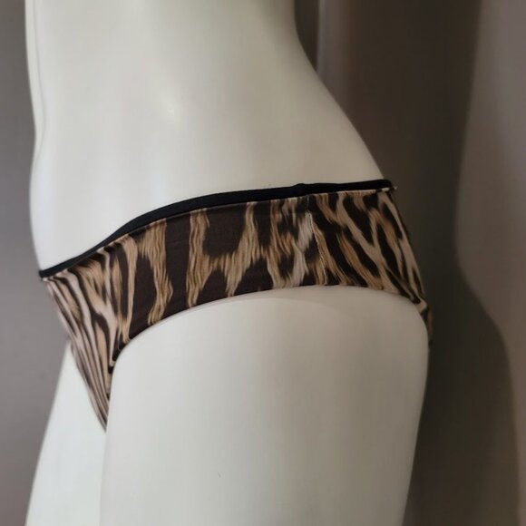 Roberto Cavalli Bikini Bottom Leopard Print Sz Medium - Picture 3 of 9